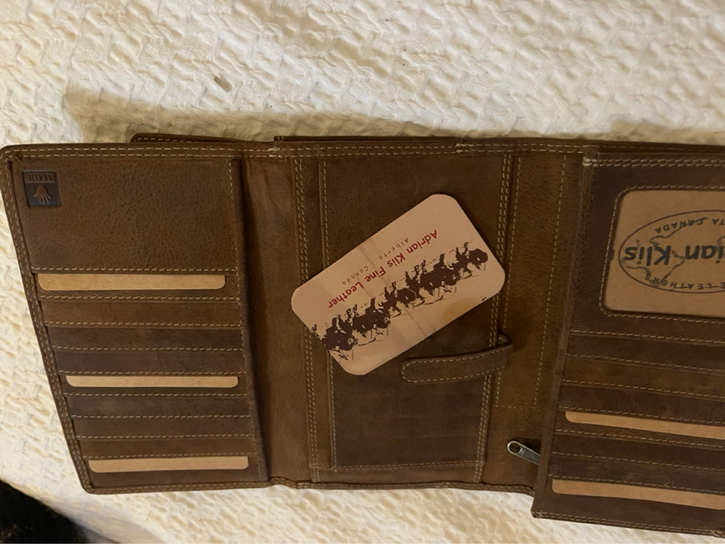 Adrian Klis Brown Leather Bi-fold Wallet - photo 2