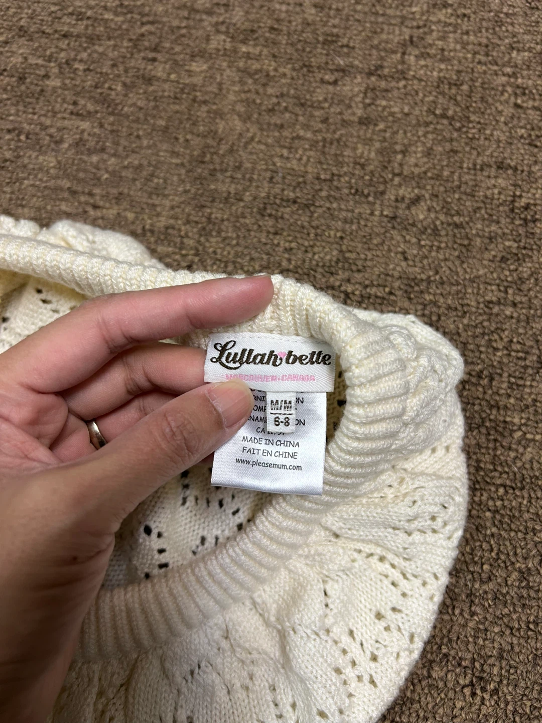 Lullah Bette Cream Knit Hat M/M - photo 3