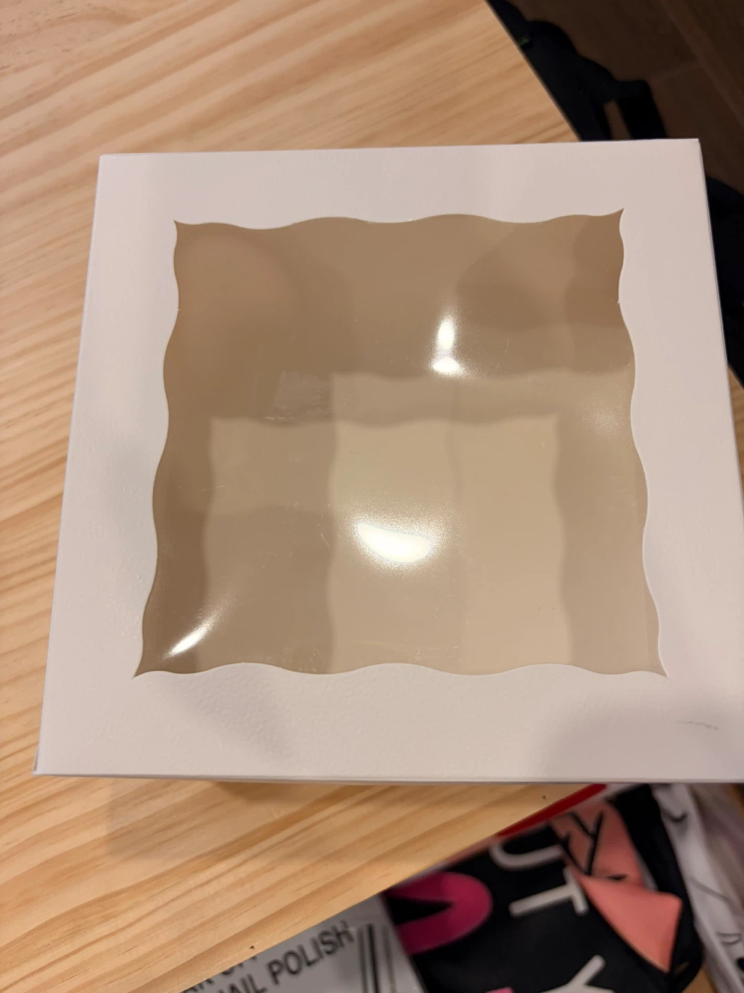 50 White Cupcake Box with Window