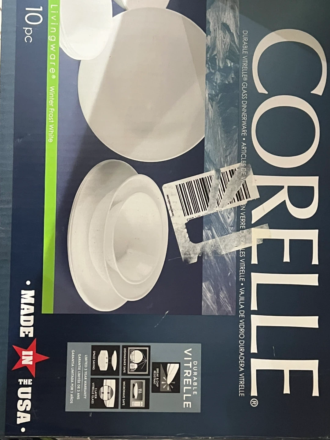 Corelle Winter Frost White 10-piece Dinnerware Set