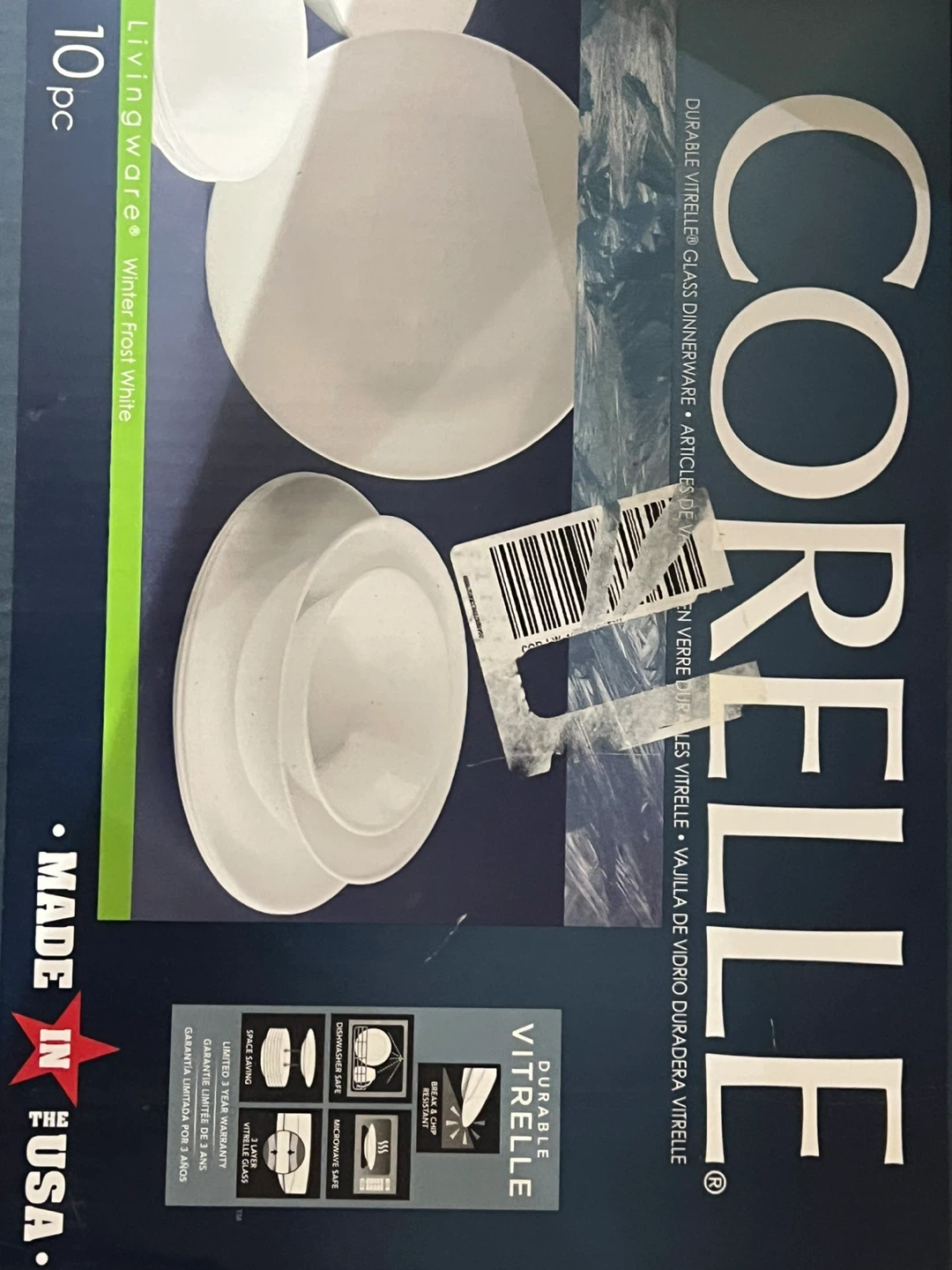 Corelle Winter Frost White 10-piece Dinnerware Set - photo 2