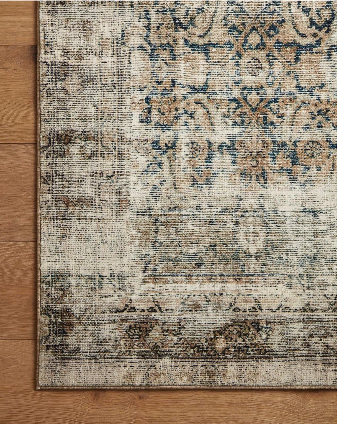 Distressed Medallion Area Rug - photo 4
