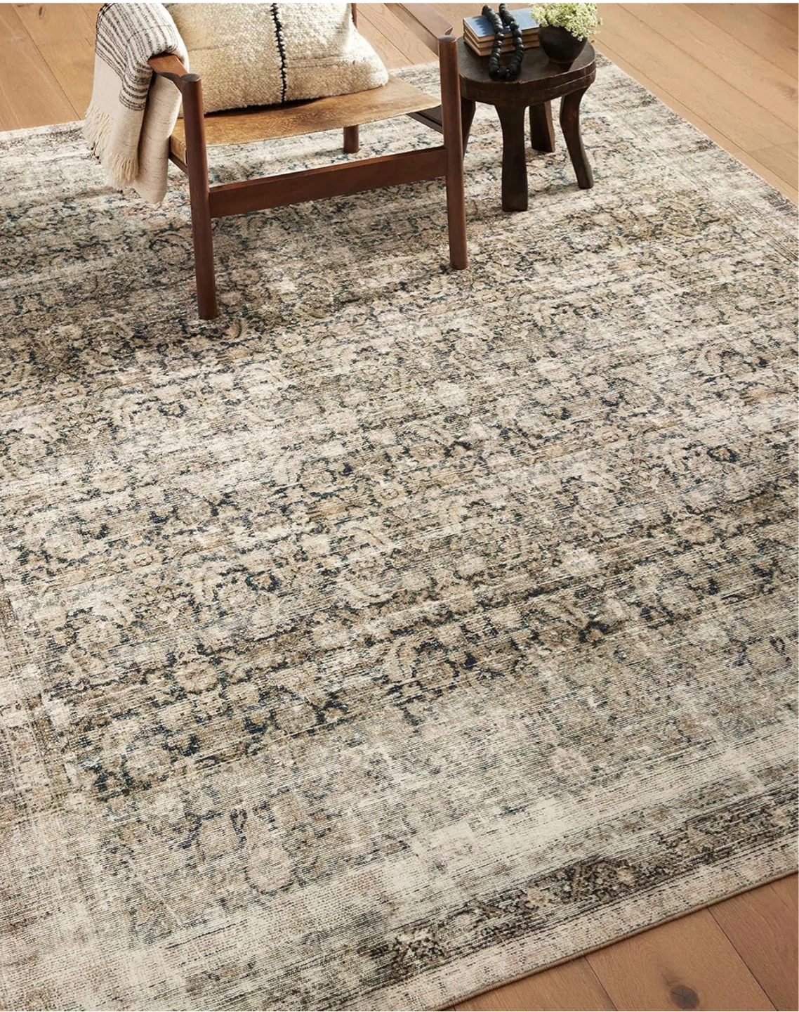 Distressed Medallion Area Rug - photo 5