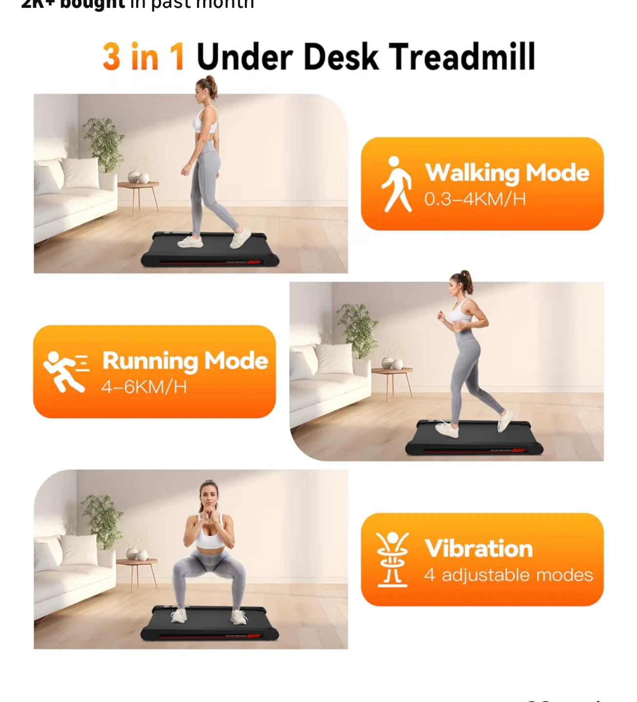 Under Desk Walking Treadmill - photo 2