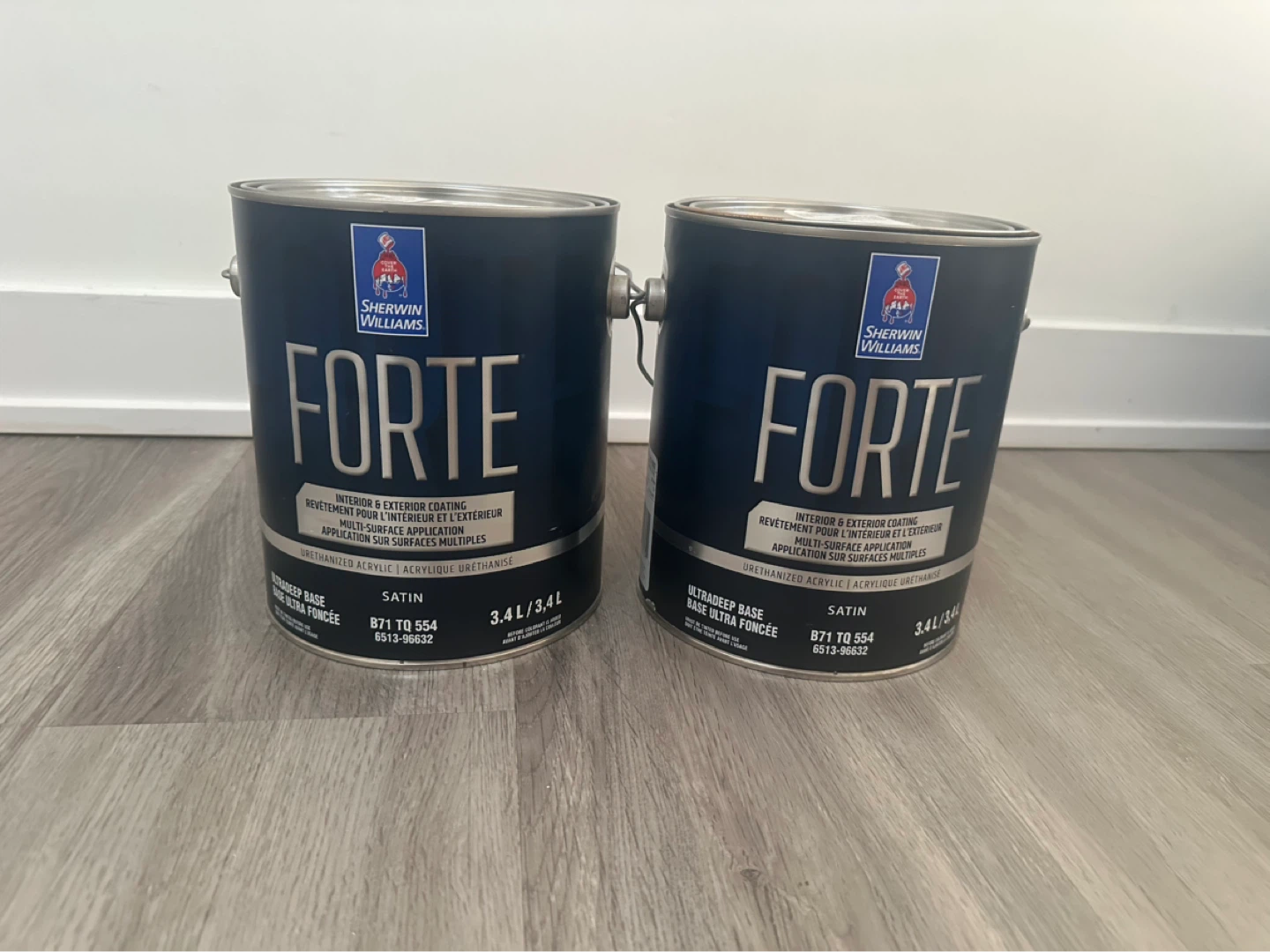 Sherwin-Williams Forte Interior/Exterior Paint - Satin - 3.4L