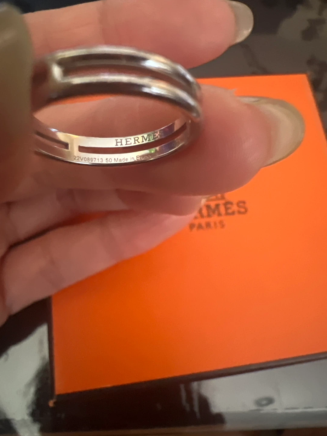Hermès Ariane Wedding Band - Size 50 - photo 5