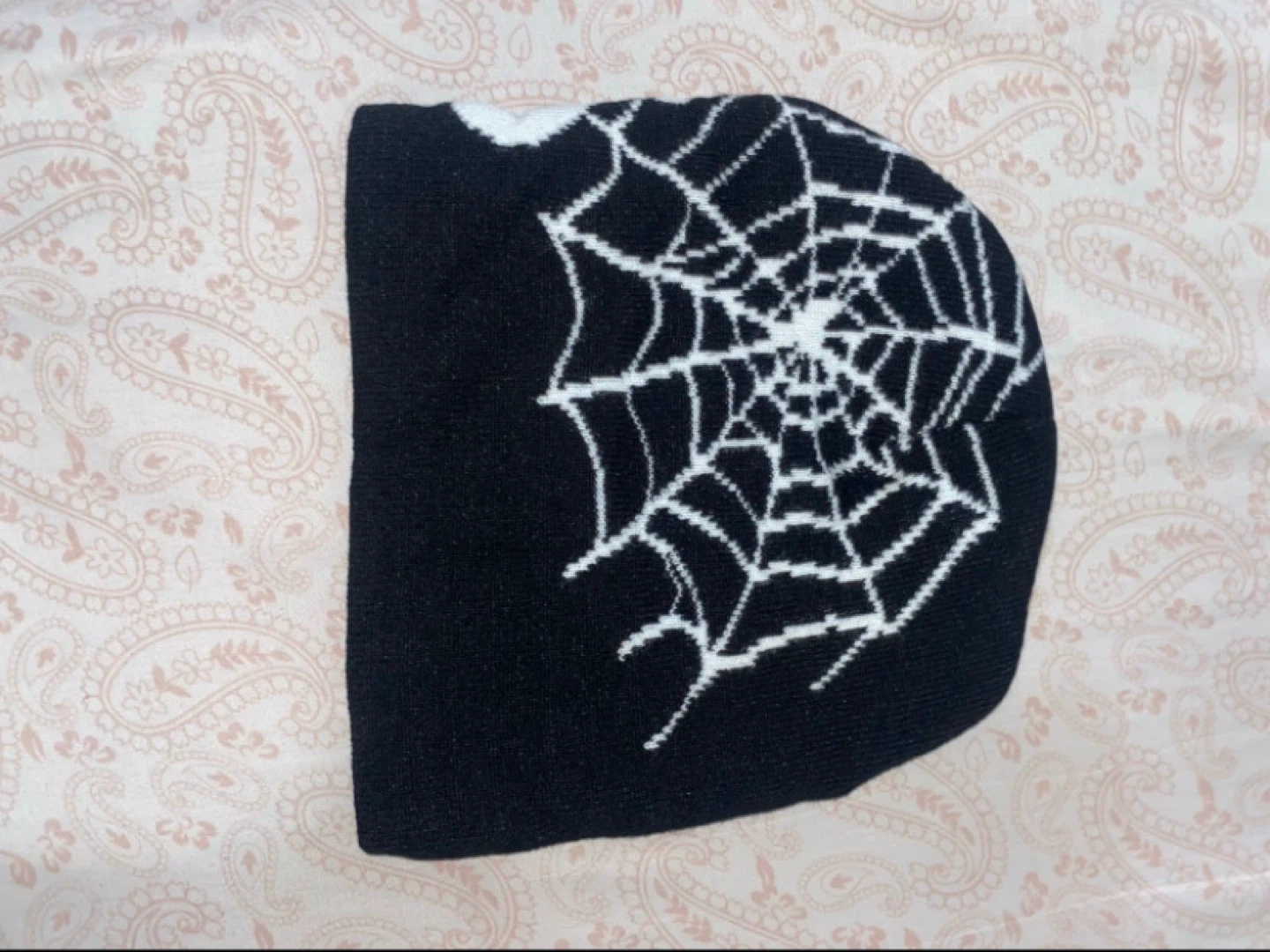Black Y2K Streetwear Beanie Hat (New) - photo 2