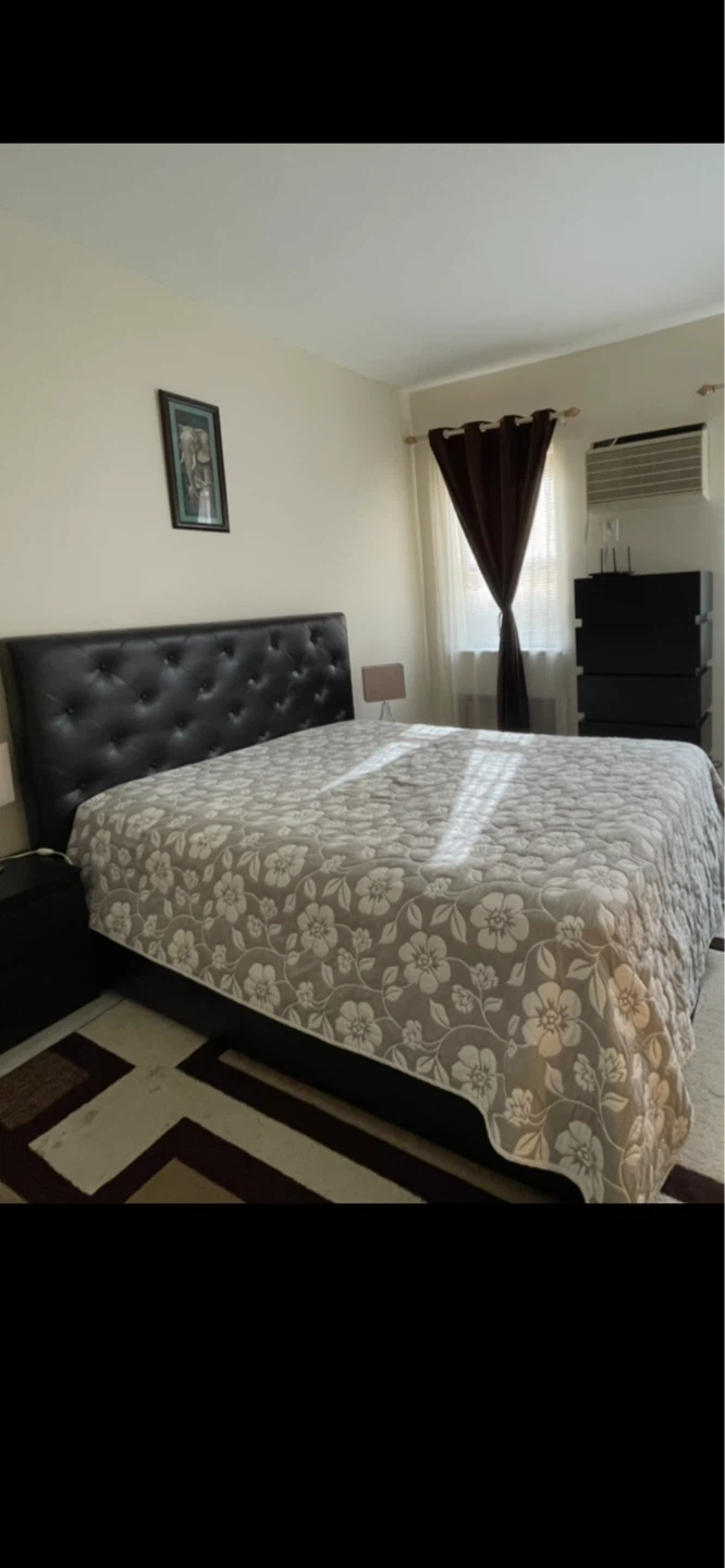 Tufted Faux Leather King Size Bed Frame - photo 2