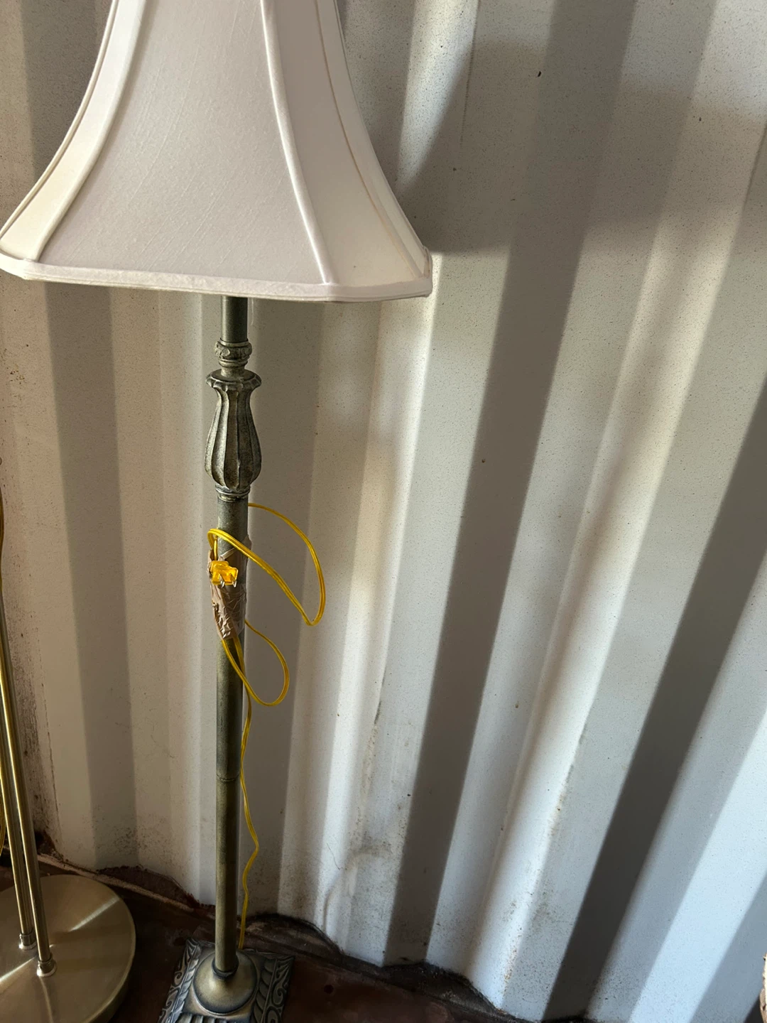 Floor Lamp with White Shade