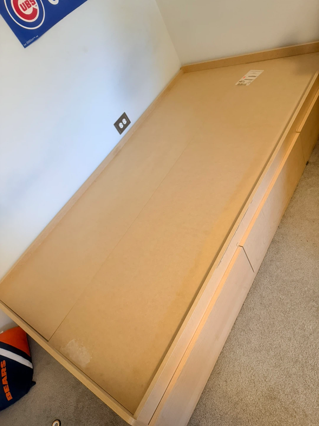 Twin Bed Frame with Storage Drawers - photo 3