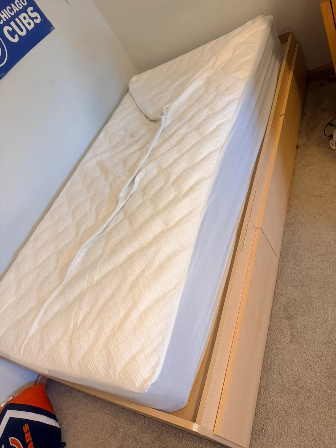 Twin Bed Frame with Storage Drawers - photo 2