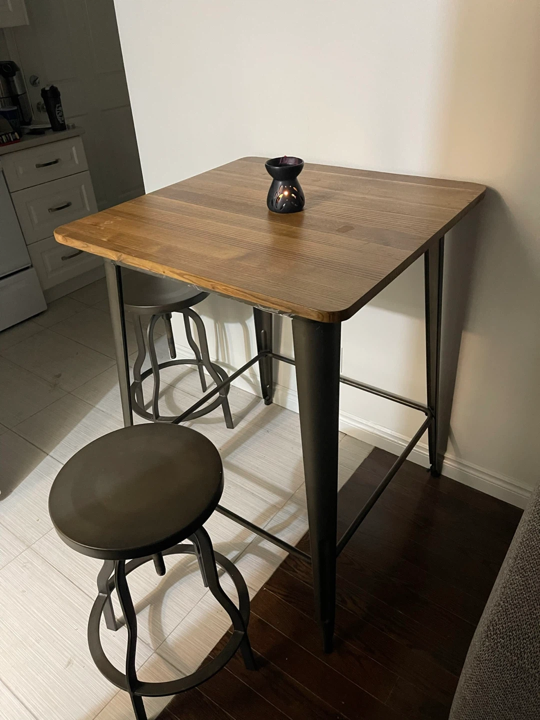 Wooden Top Pub Table