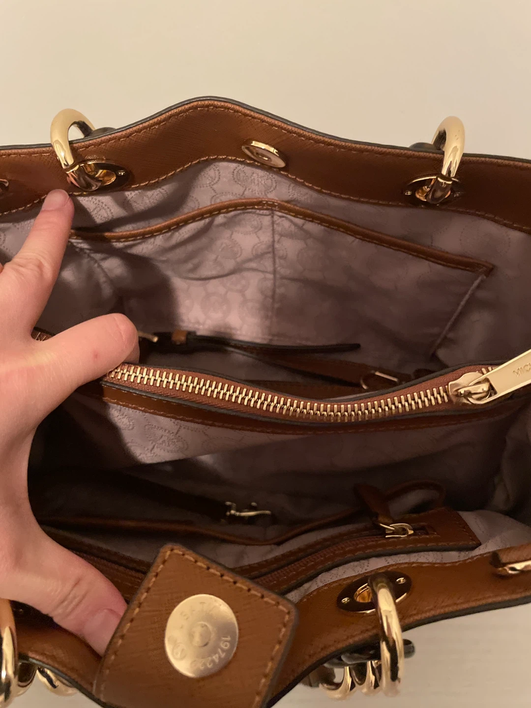 Michael Kors Brown Leather Satchel Handbag - photo 2