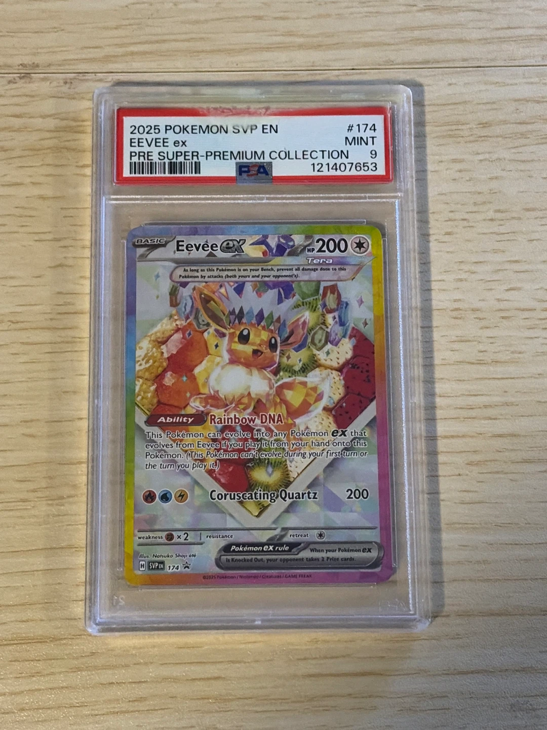 Pokemon Eevee EX SVEN 174 Mint PSA Graded Card