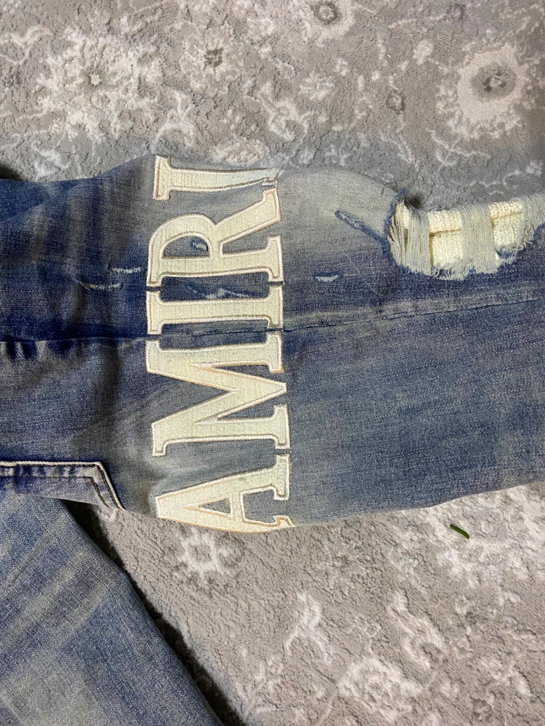 AMIRI Jeans Size 36 Distressed Blue Denim - photo 3