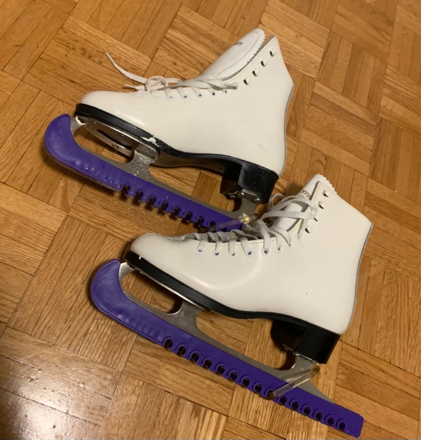White Figure Skates with LANDICE Bag