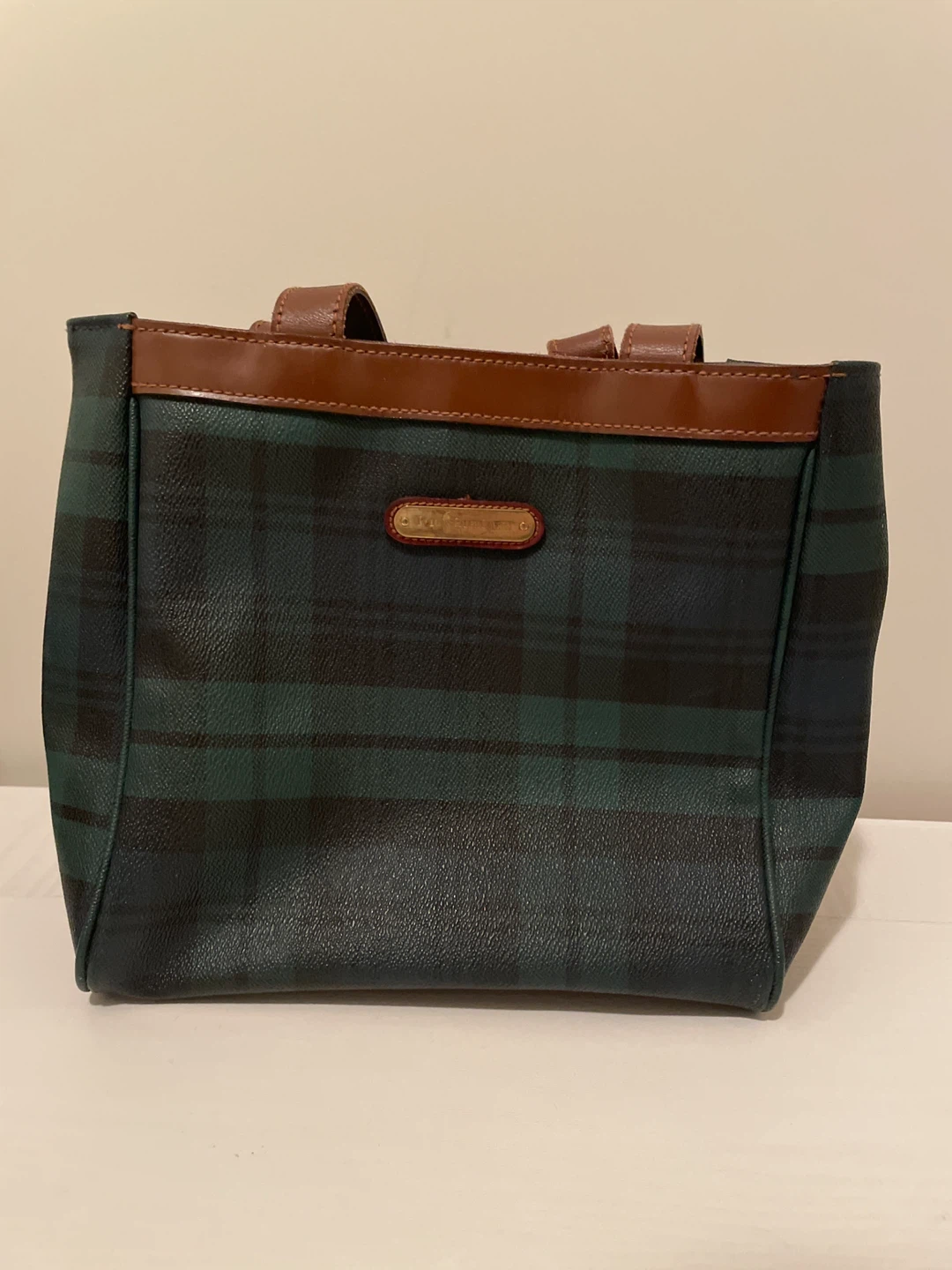 Polo Ralph Lauren Plaid Tote Bag