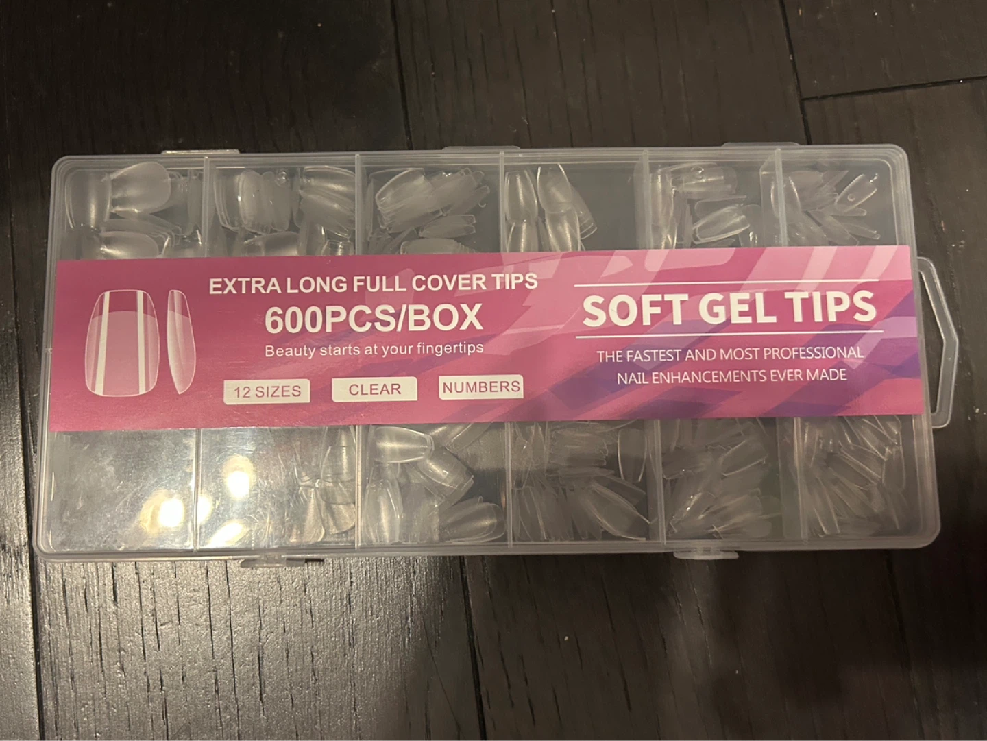 Extra Long Full Cover Soft Gel Nail Tips - 600 Pcs - photo 2