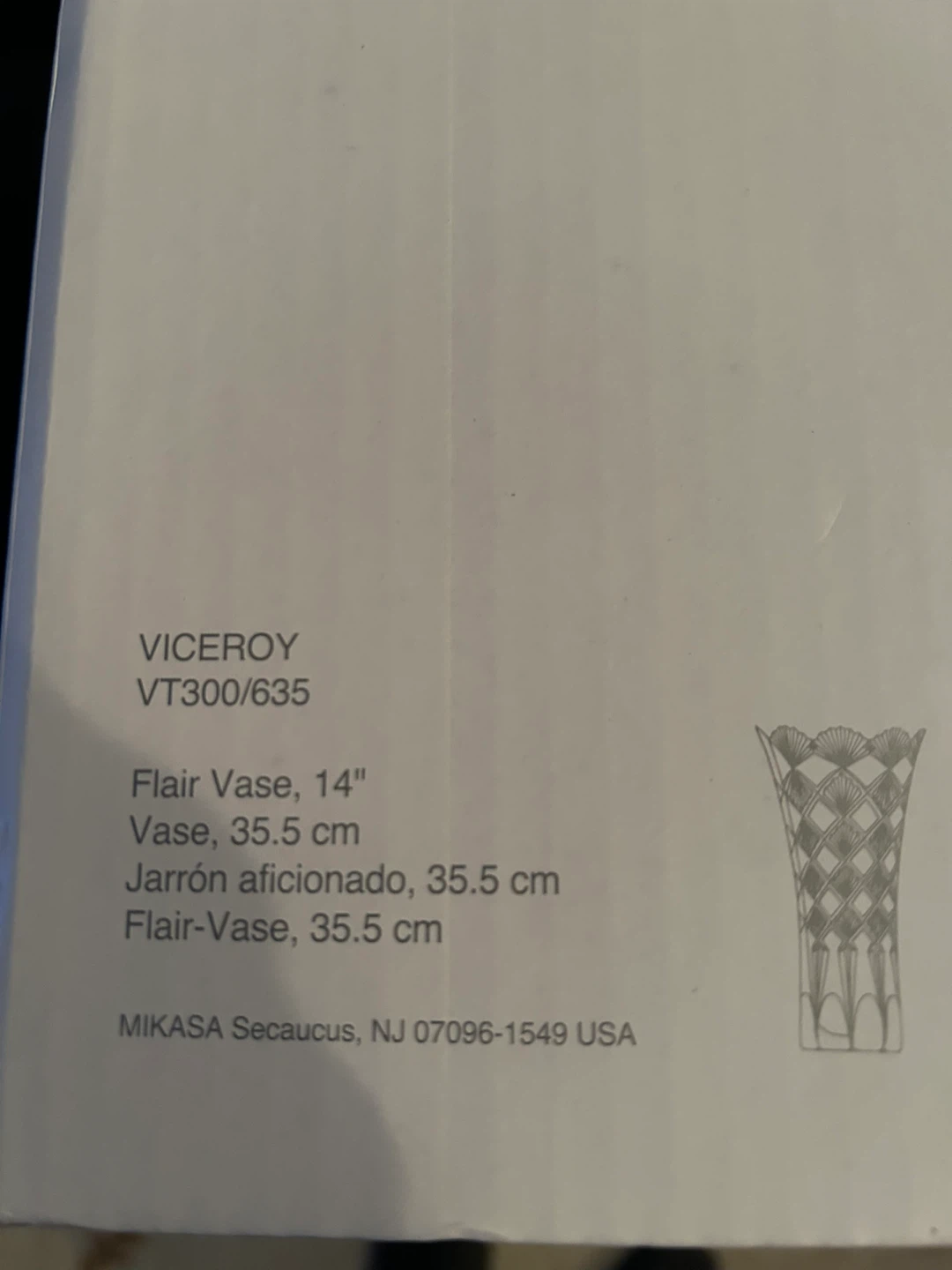Mikasa Flair Vase 14" Viceroy VT300/635 - photo 3