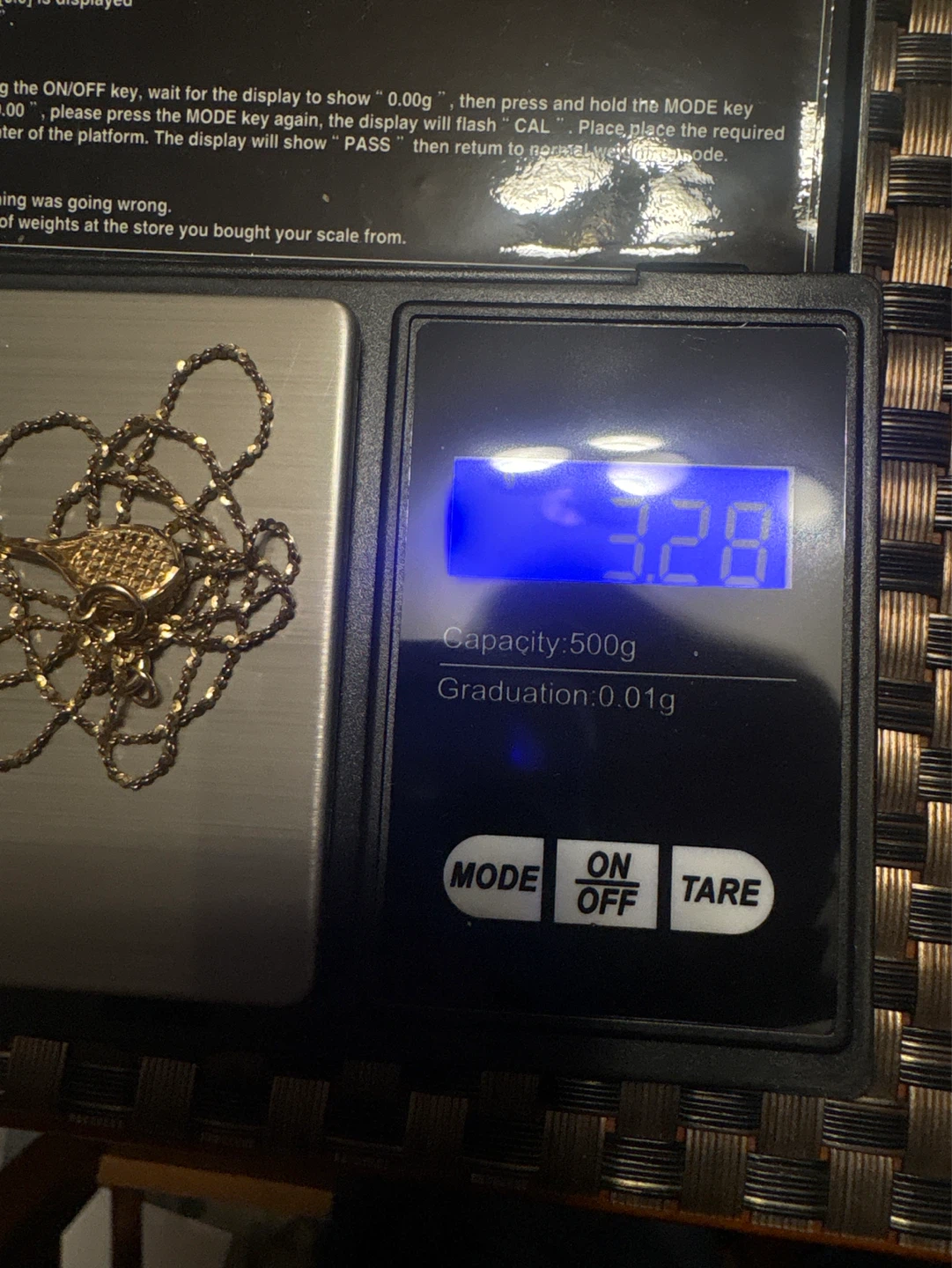 10K Gold Necklaces - Tennis Racket & Geometric Link - photo 3