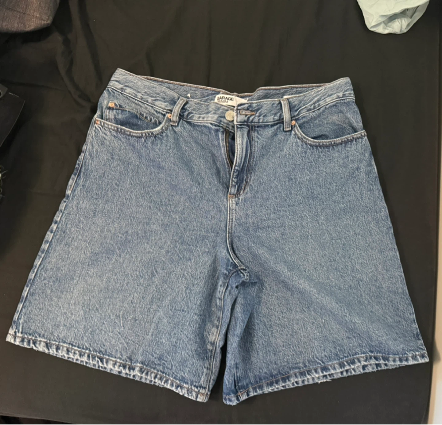 Garage Denim Mid-Rise Denim Shorts