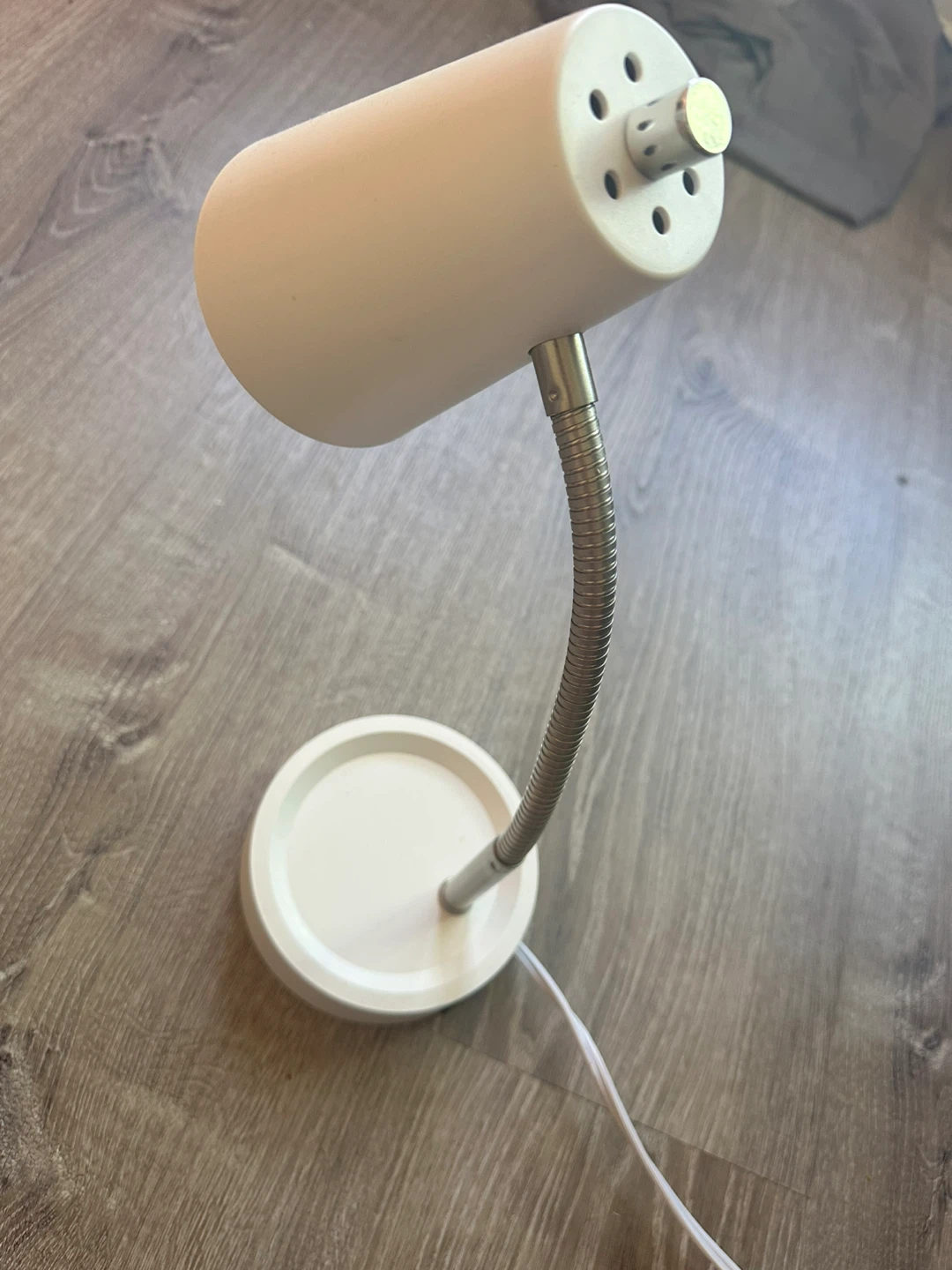 White Adjustable Gooseneck Desk Lamp