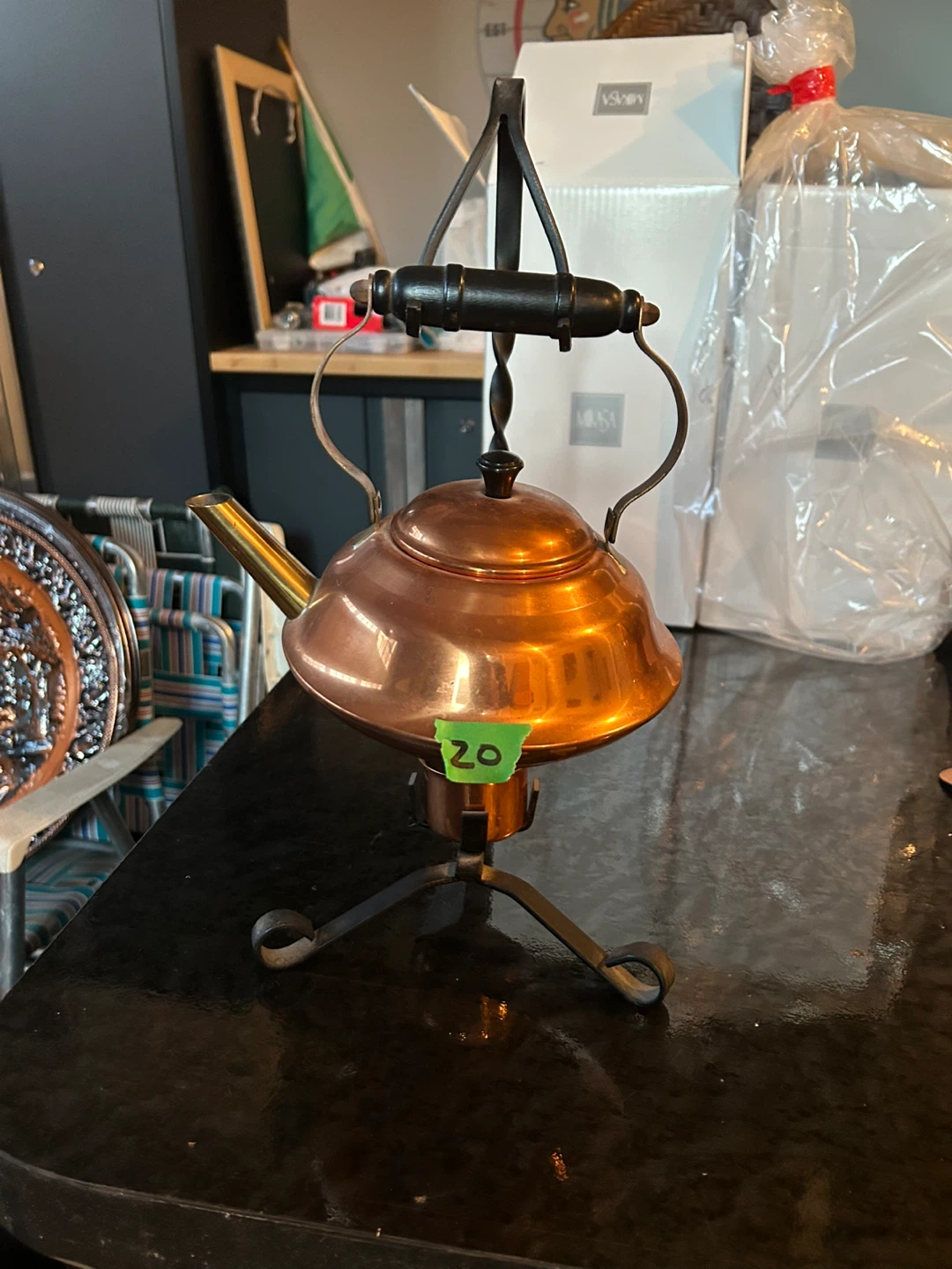 Copper Kettle with Stand