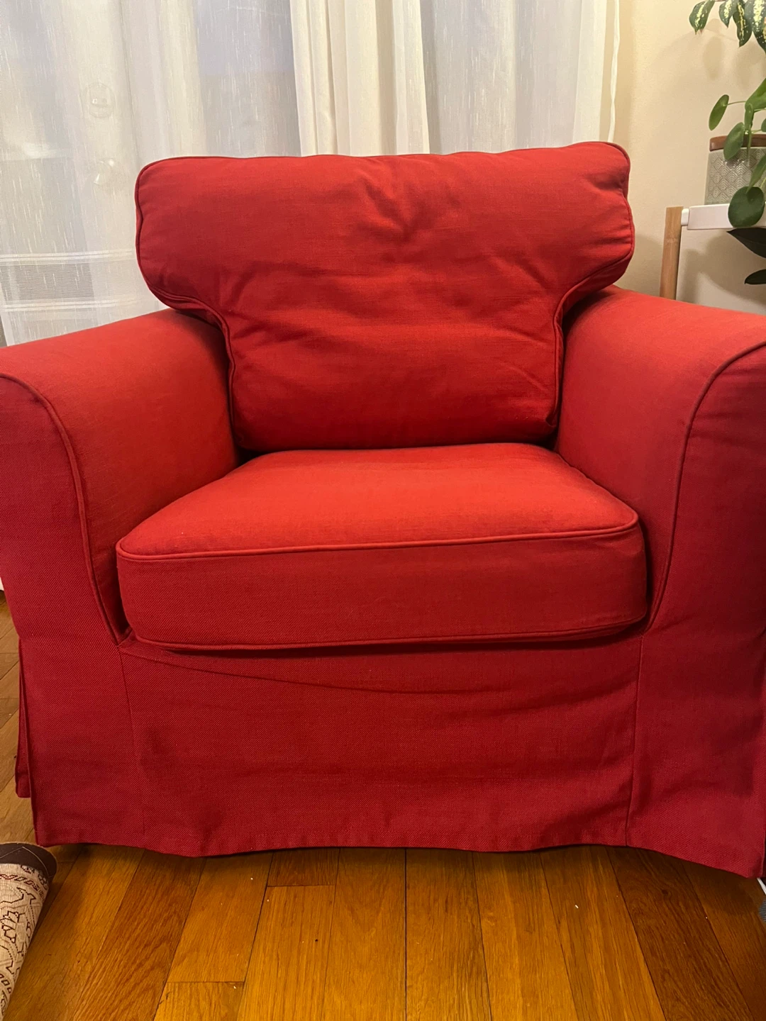 Red Armchairs and a grey  sofa - photo 5