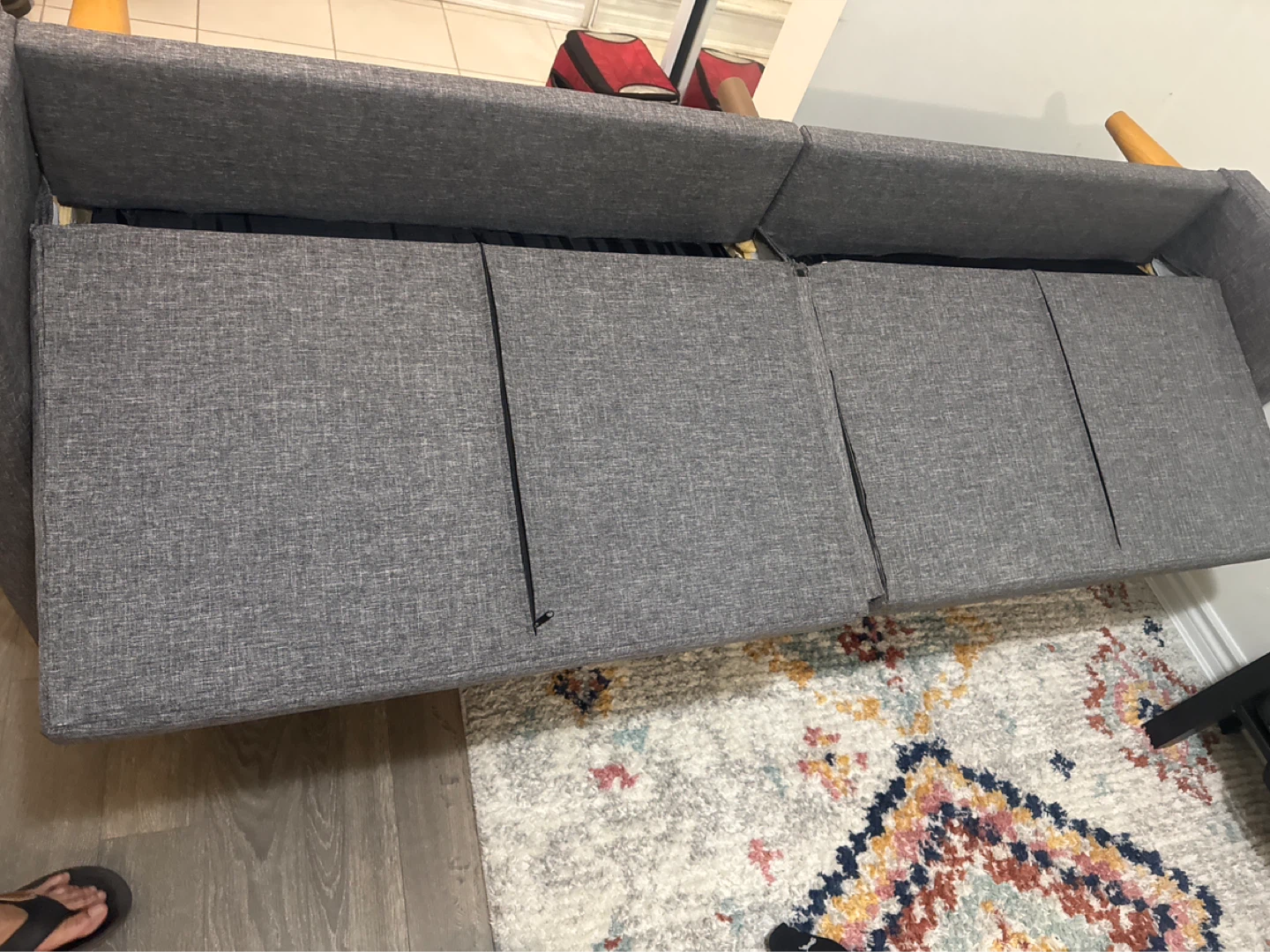 Grey Sofa futon - photo 2