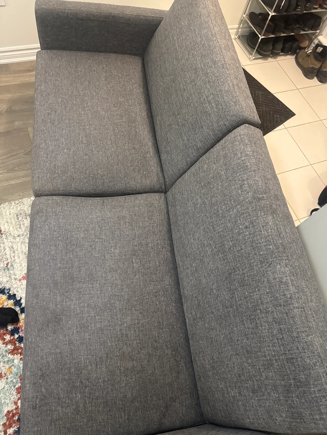 Grey Sofa futon - photo 3