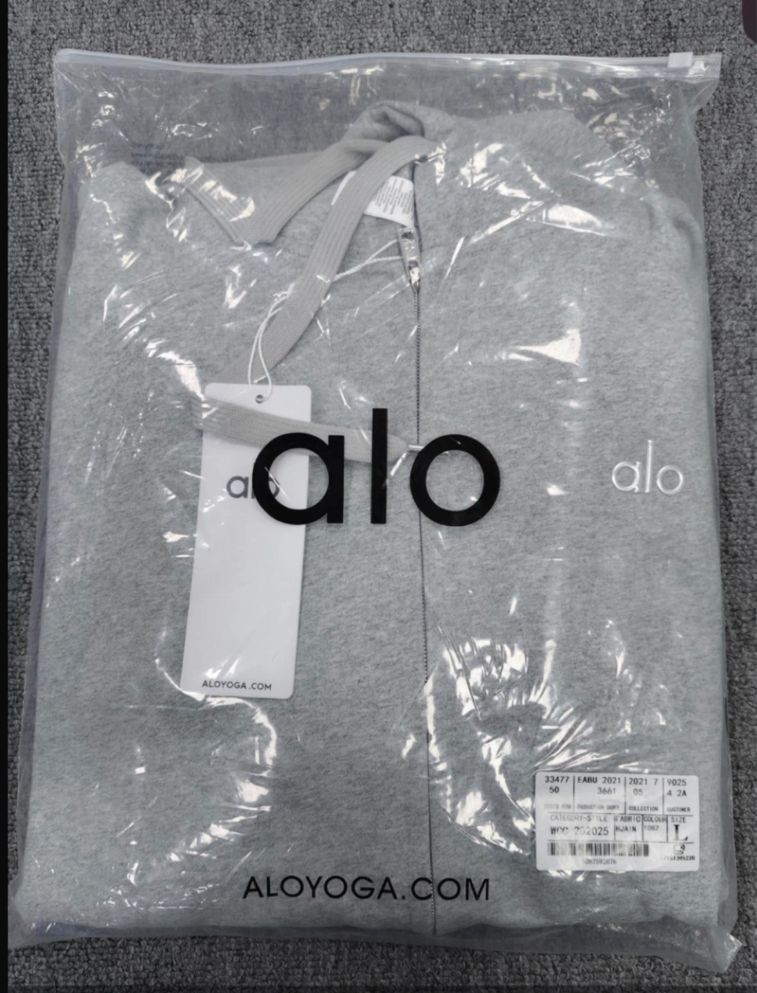 Alo Yoga Zip Up Hoodie