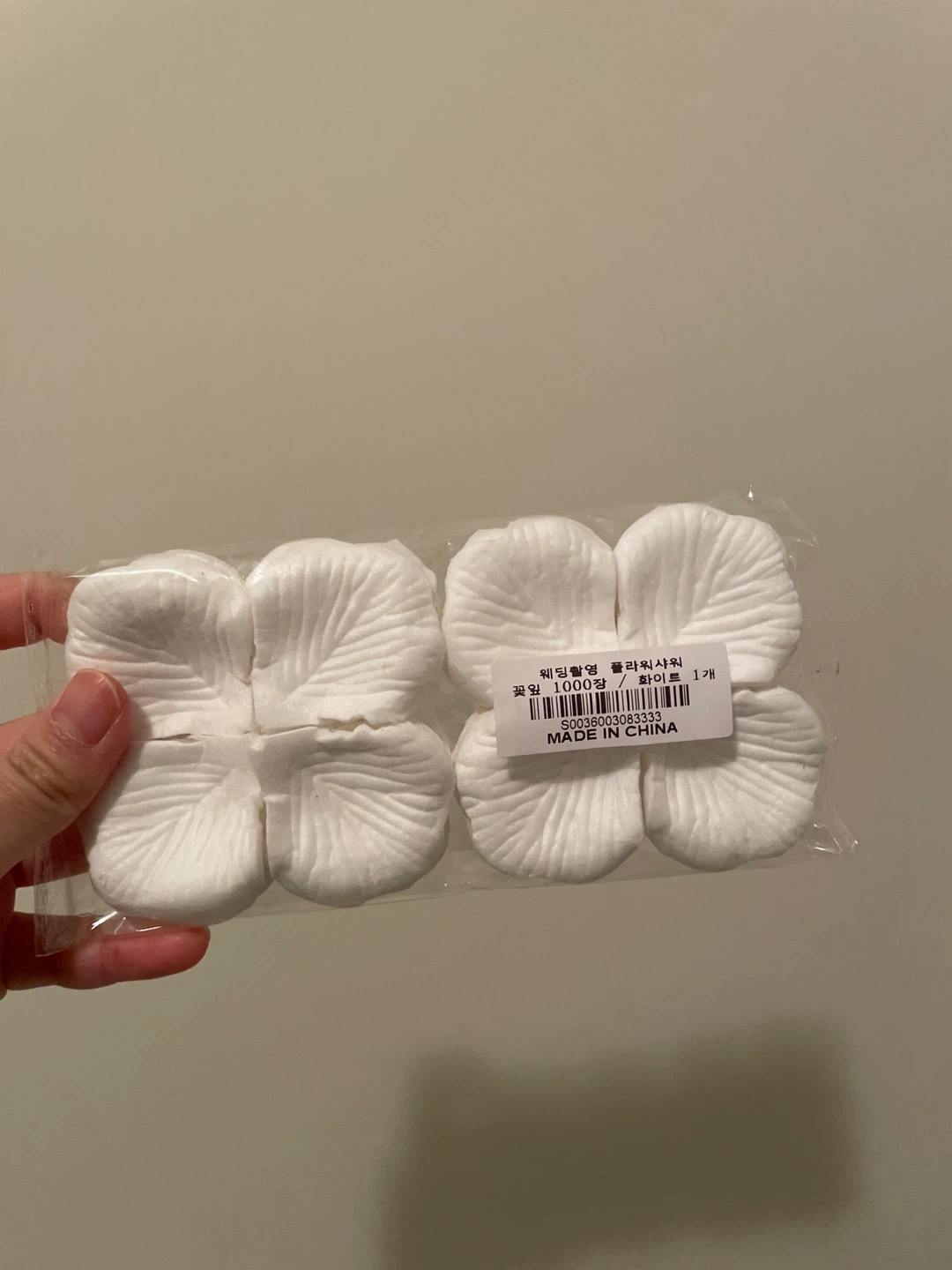 White Artificial Rose Petals