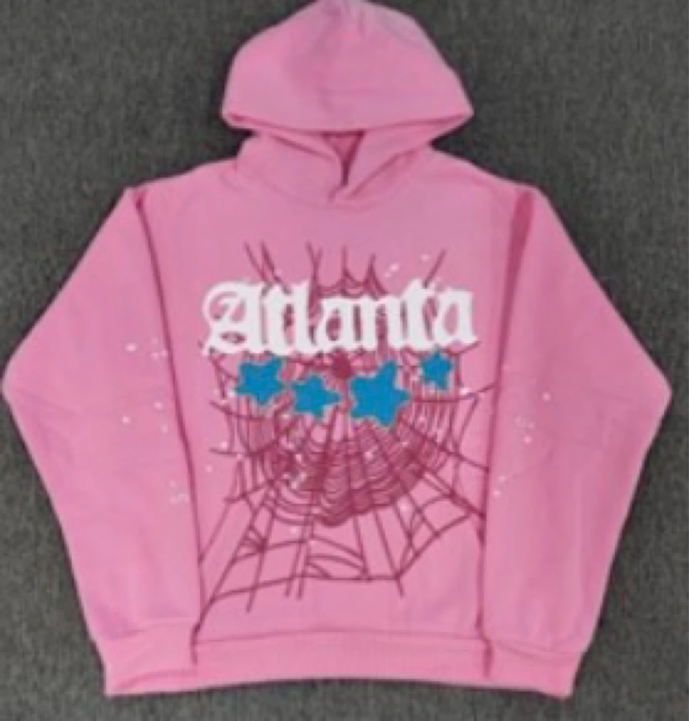 Pink Atlanta Spiderweb Hoodie