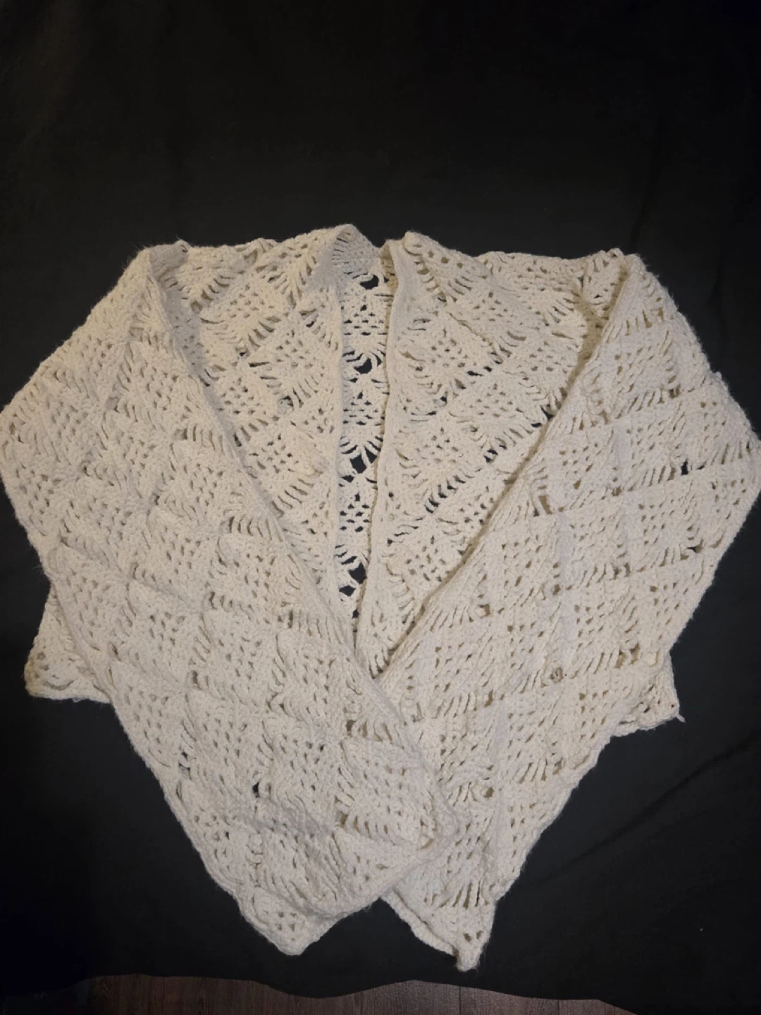 Cream Crochet Bolero