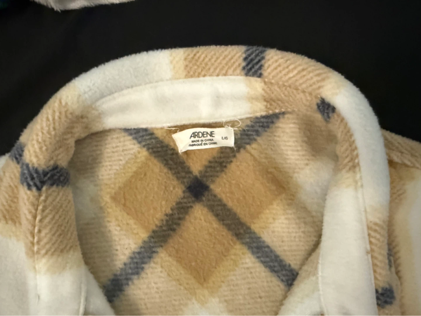 Ardene Plaid Flannel Jacket - Size L - photo 2