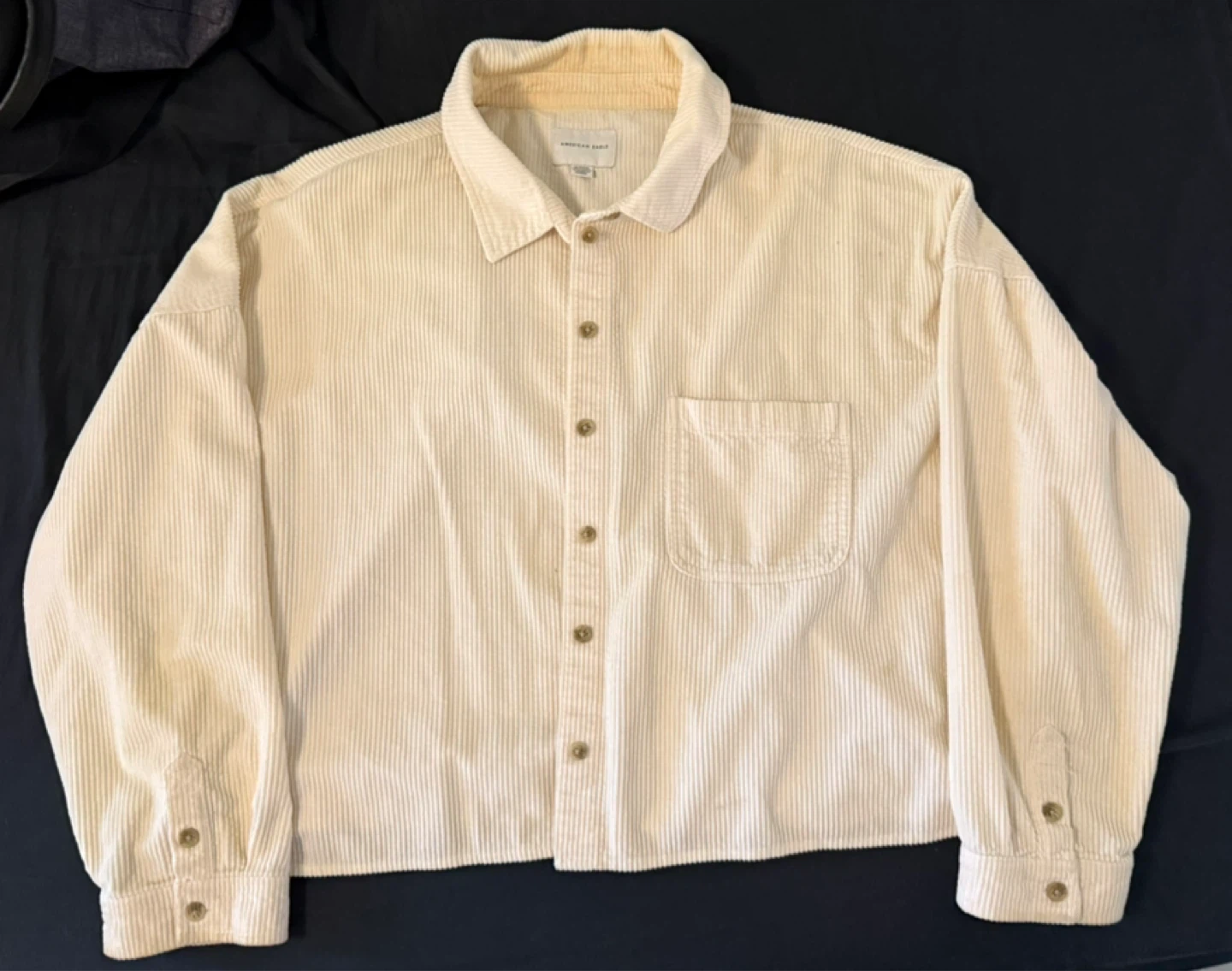 American Eagle Corduroy Shirt Cream XL