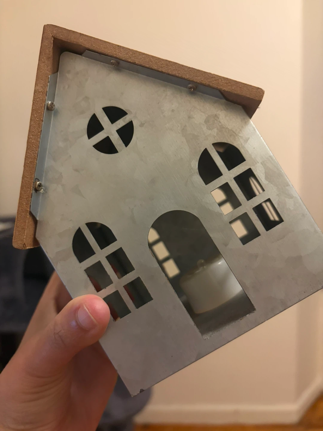 Galvanized Metal House Lantern - photo 2