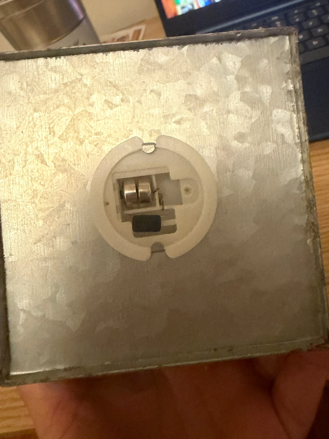 Galvanized Metal House Lantern - photo 3