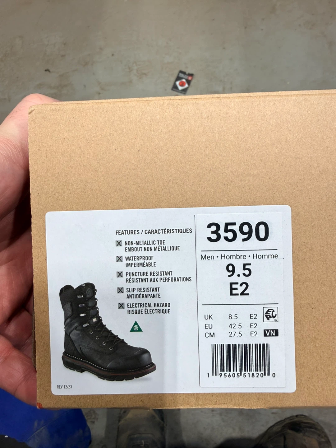 Red Wing 3590 Waterproof Work Boots Men's Size 9.5 E2 - photo 3
