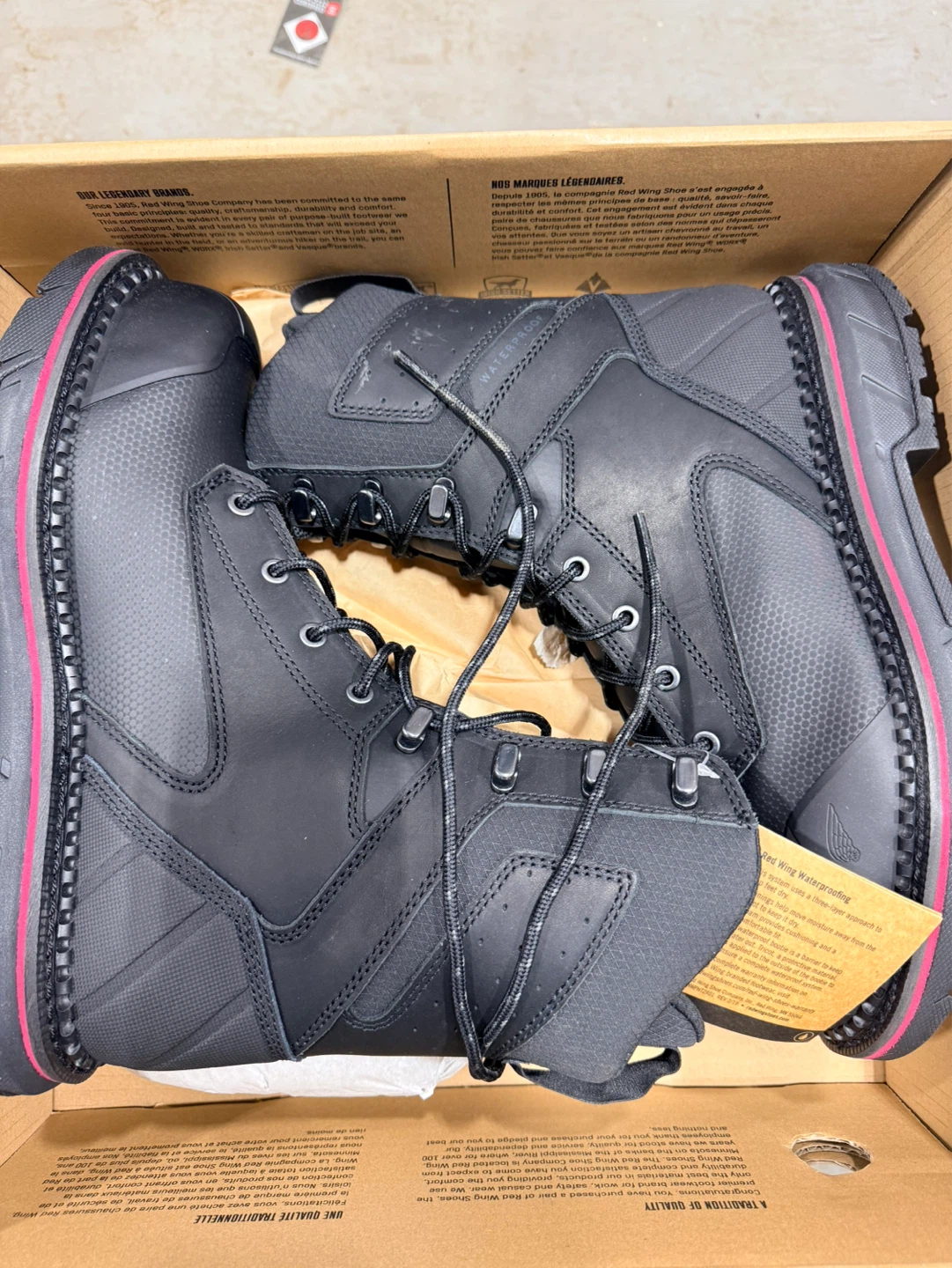 Red Wing 3590 Waterproof Work Boots Men's Size 9.5 E2 - photo 2