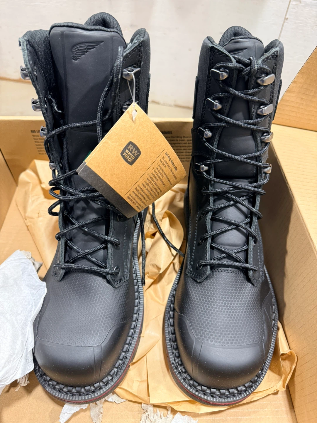 Red Wing 3590 Waterproof Work Boots Men's Size 9.5 E2