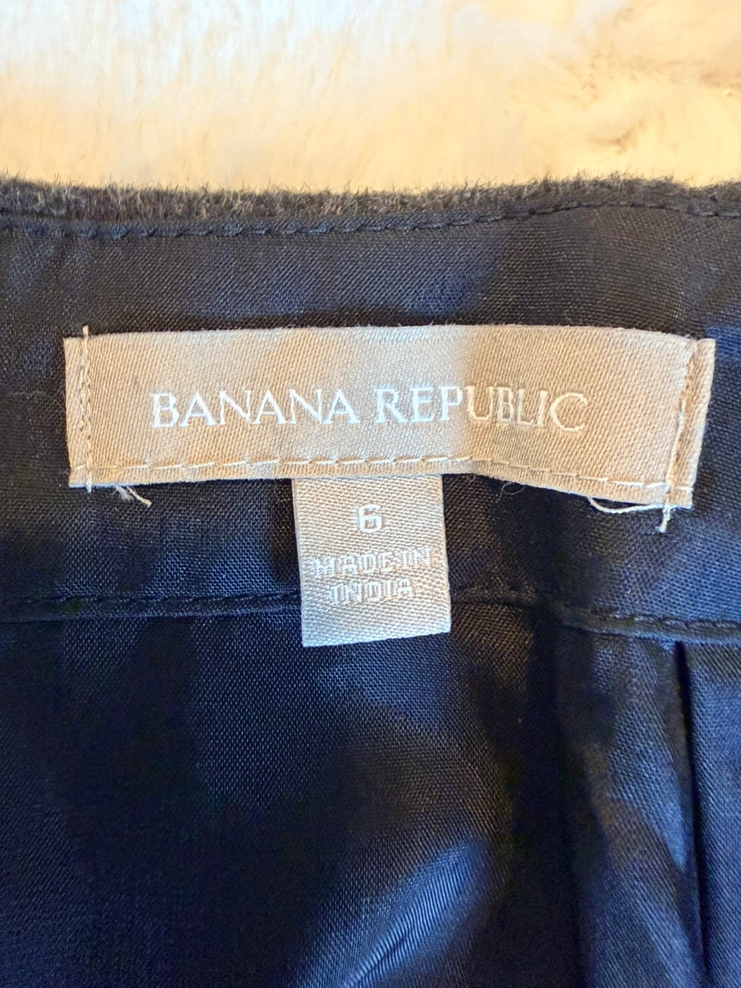 Banana Republic Striped Wool Blend Mini Skirt Size 6 - photo 3