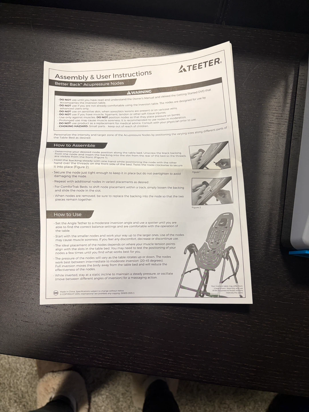 Teeter ComforTrak Series Inversion Table - photo 5