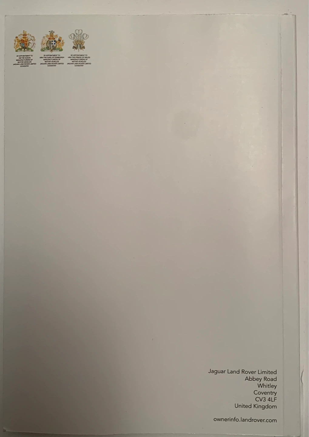 LAND ROVER DEFENDER OWNER’S HANDBOOK - photo 2
