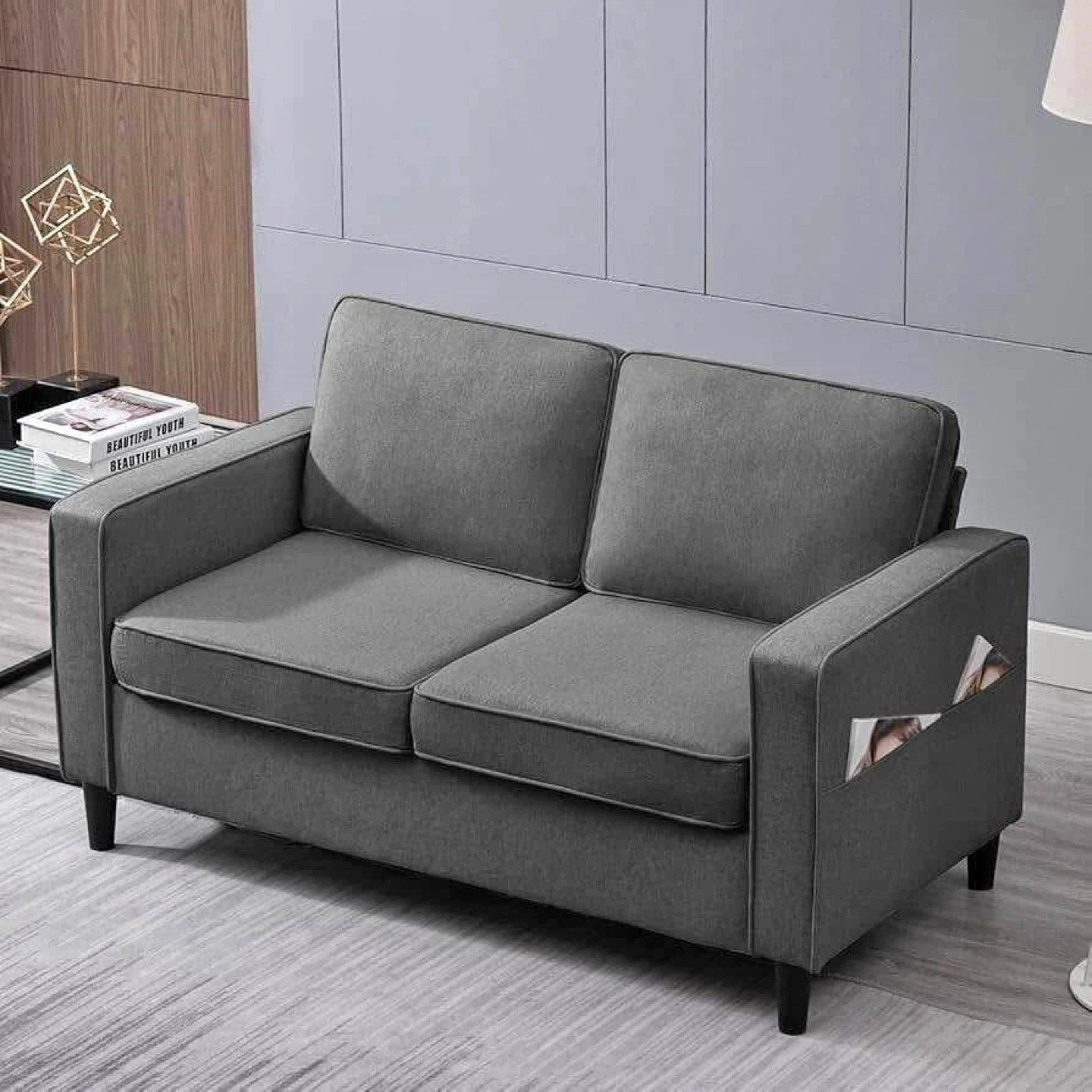 Grey Loveseat Sofa