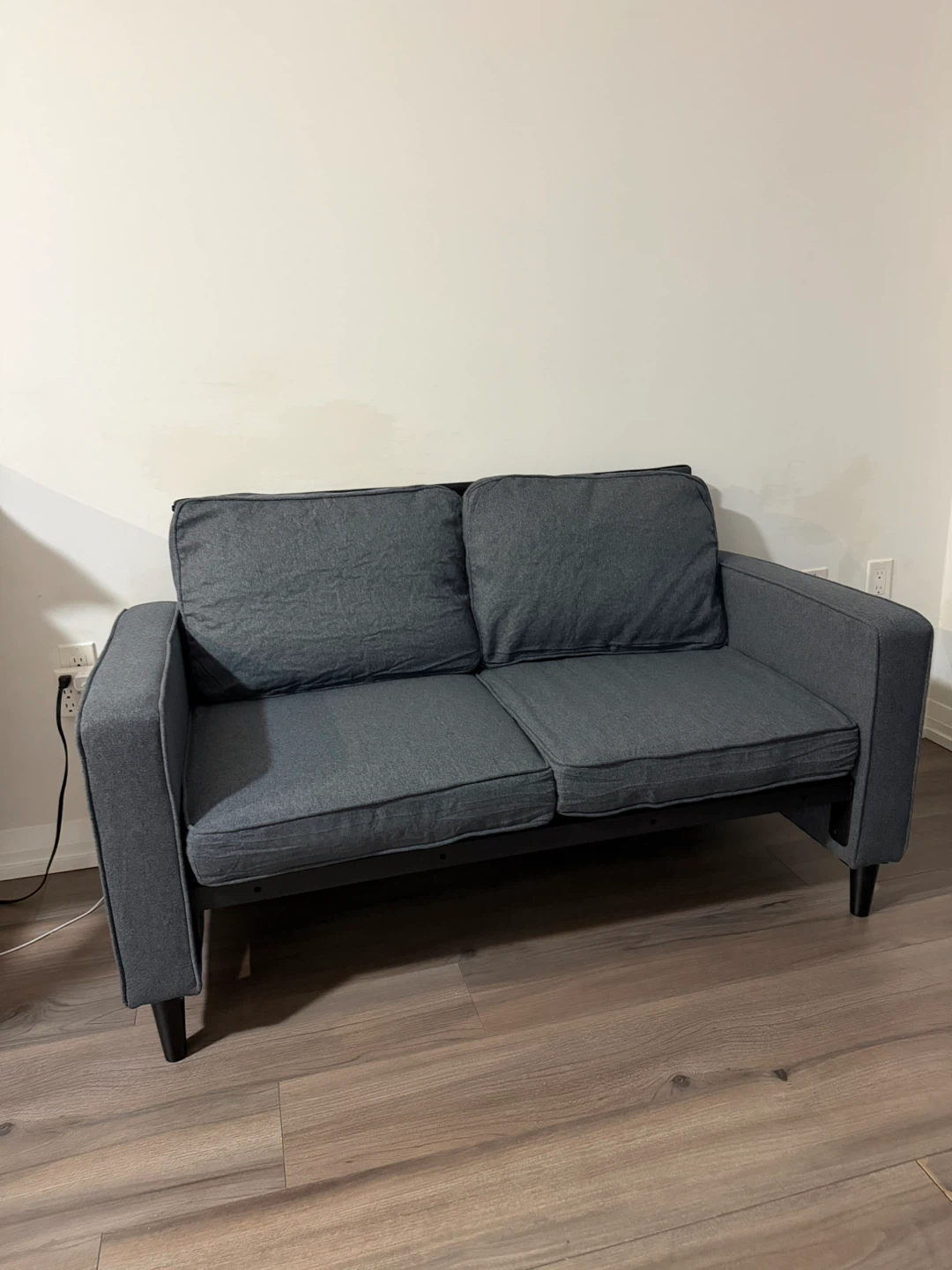 Grey Loveseat Sofa - photo 3