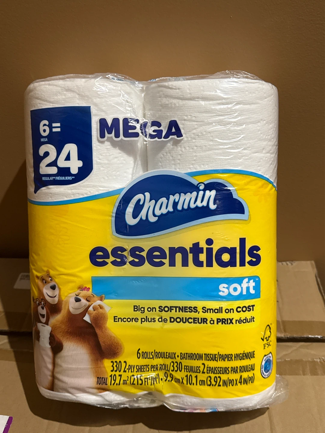 Charmin Essentials Soft Mega Rolls Toilet Paper (6 Rolls)