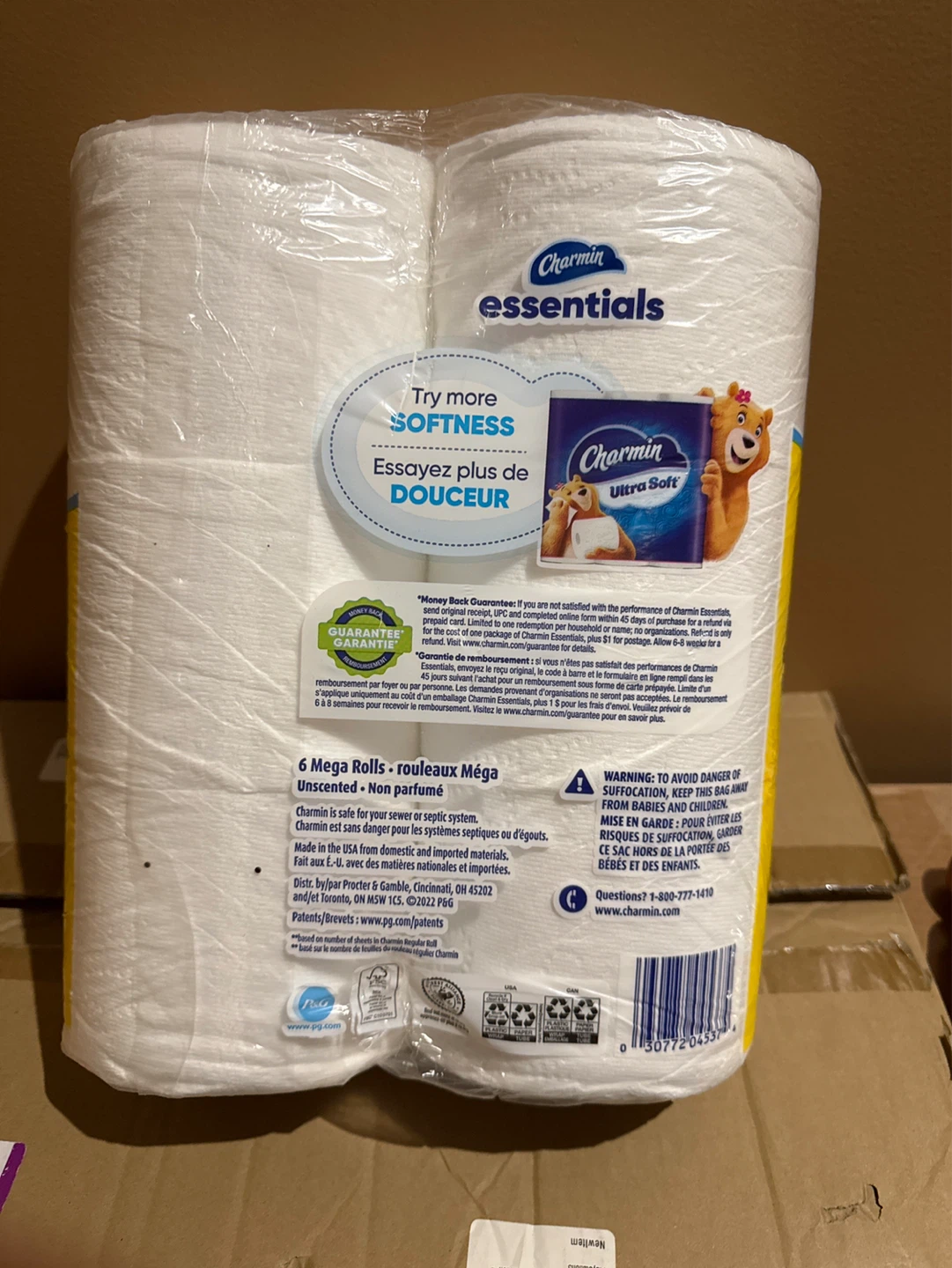 Charmin Essentials Soft Mega Rolls Toilet Paper (6 Rolls) - photo 2
