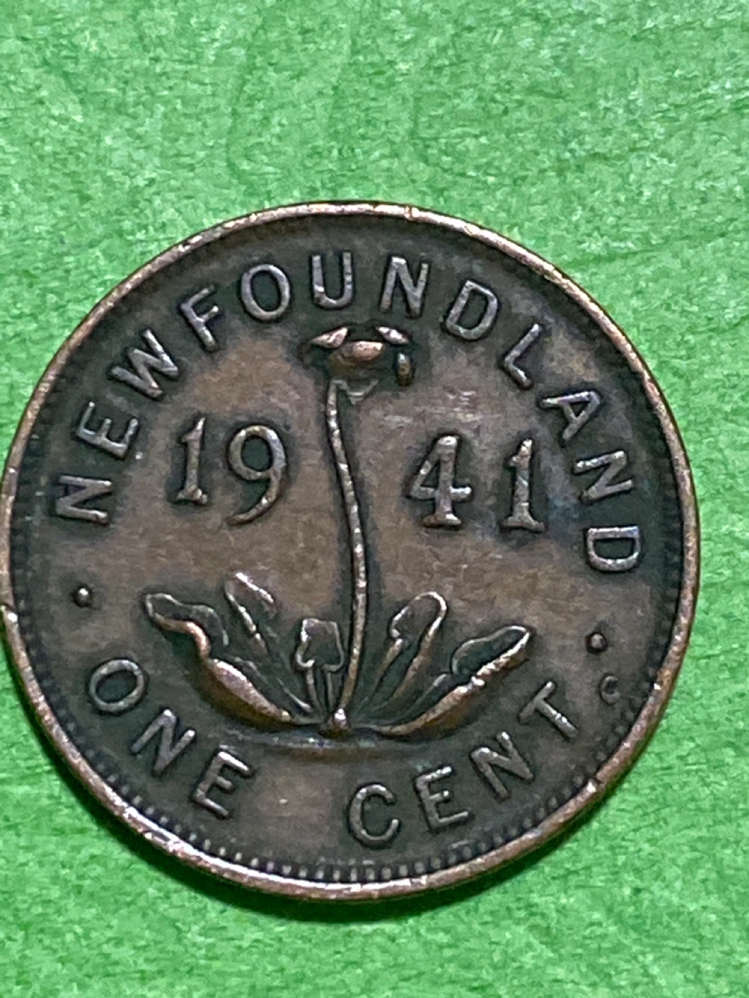 Newfoundland 1941 One Cent Coin