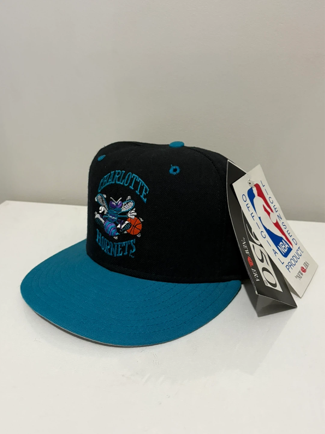 Vintage 90s Charolette Hornets New Era fitted 6 7/8 hat cap
